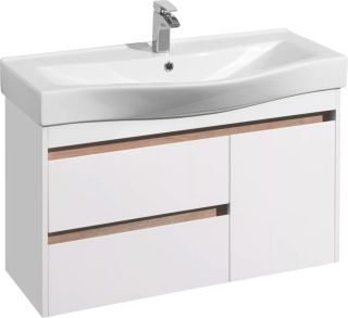 Тумба под раковину Акватон Нортон 100см белый 1A249001NT010